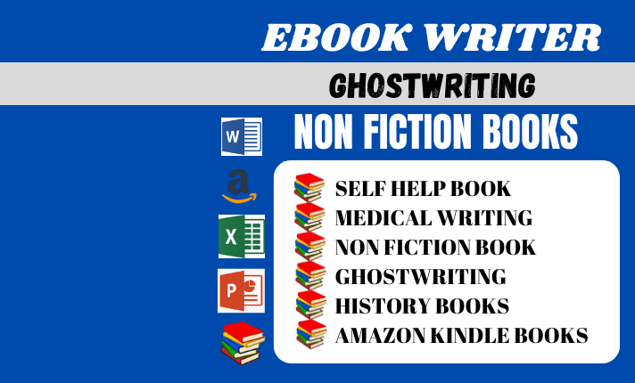 I Will Ghostwrite a 30K Words eBook: KDP Book Writing, Medical Writing, Self-Help