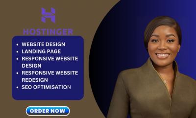 I Will Redesign Your Website on Hostinger or Bluehost with a Stunning Landing Page