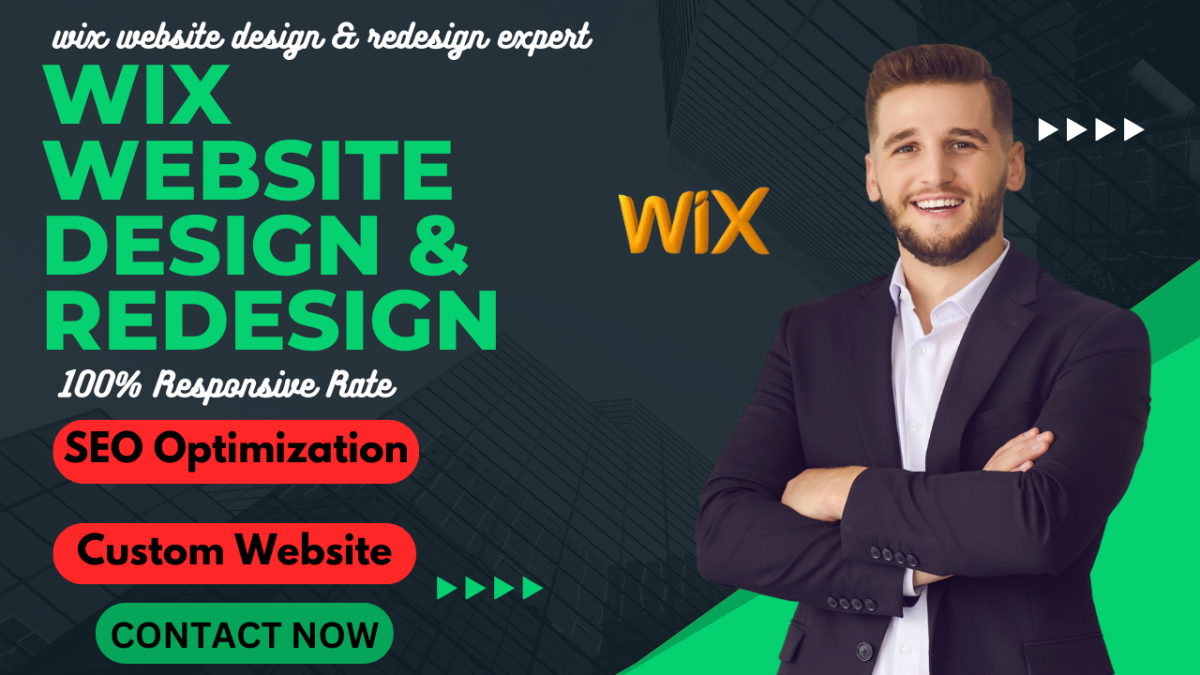 I Will Design, Redesign, Build Wix Website or Create Wix Website