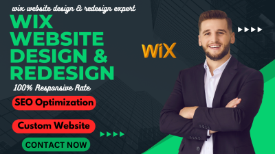 I Will Design, Redesign, Build Wix Website or Create Wix Website