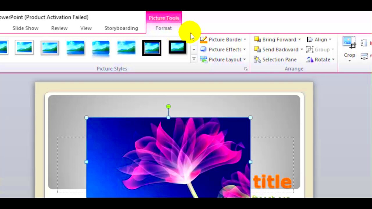 How to rotate and flip a picture in Microsoft powerpoint  YouTube