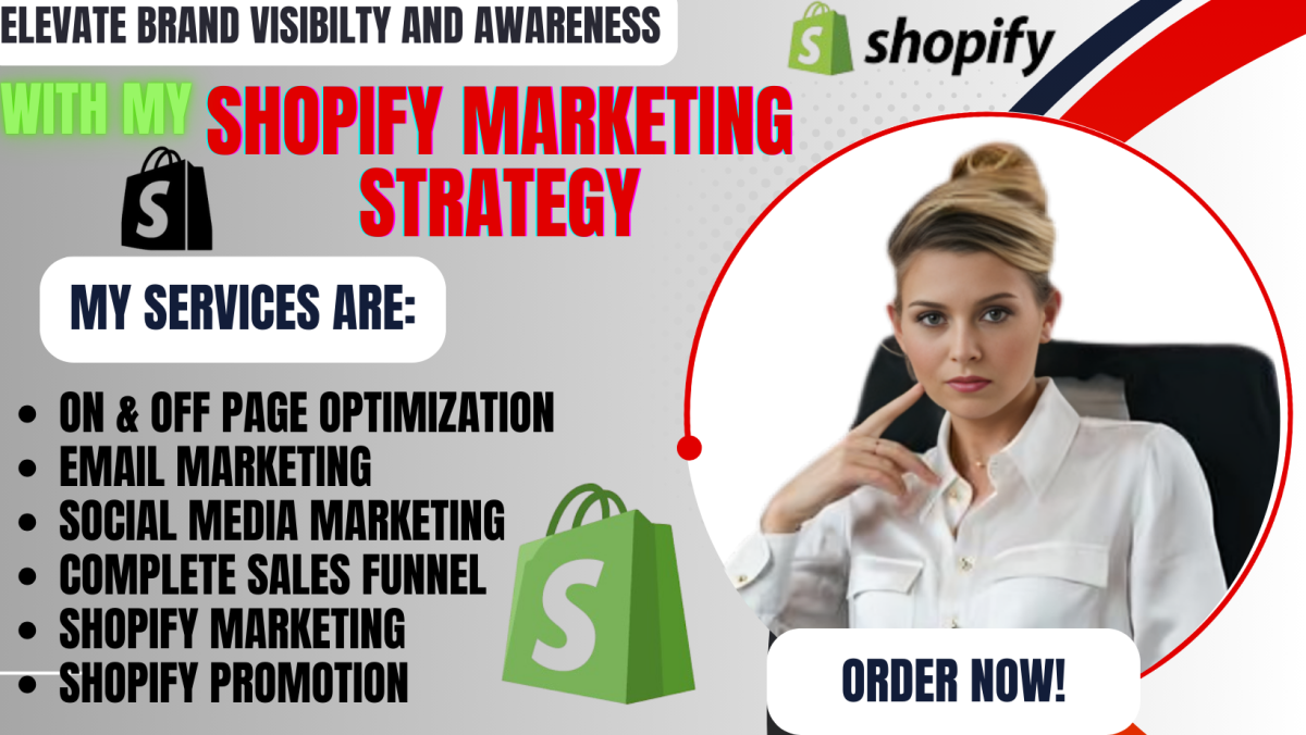 I Will Boost Shopify Sales with Complete Marketing, Sales Funnel, and Promotion