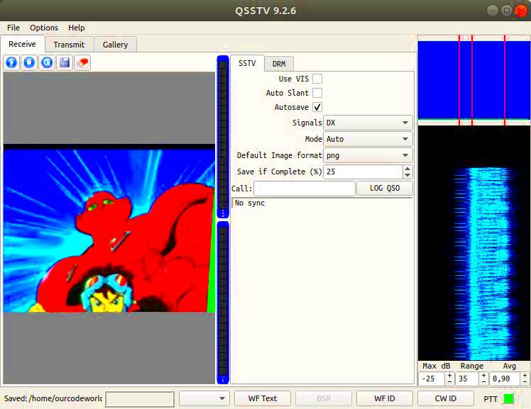 How to convert decode a SlowScan Television transmissions SSTV 