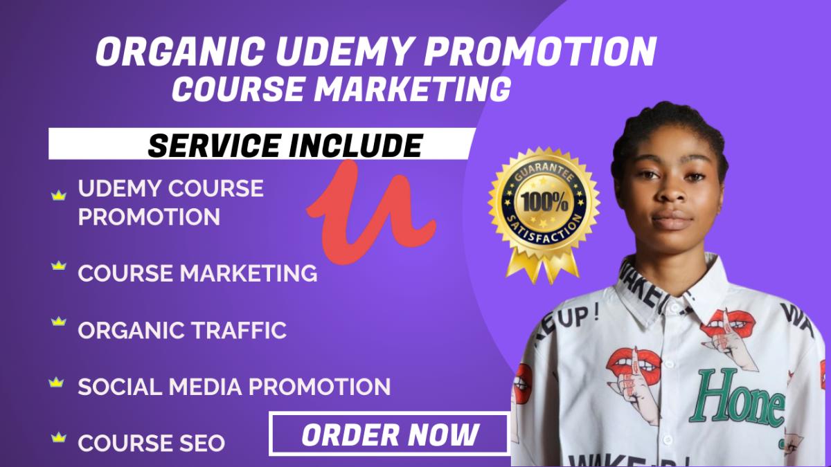 I Will Do Organic Udemy Course Promotion Link Promotion