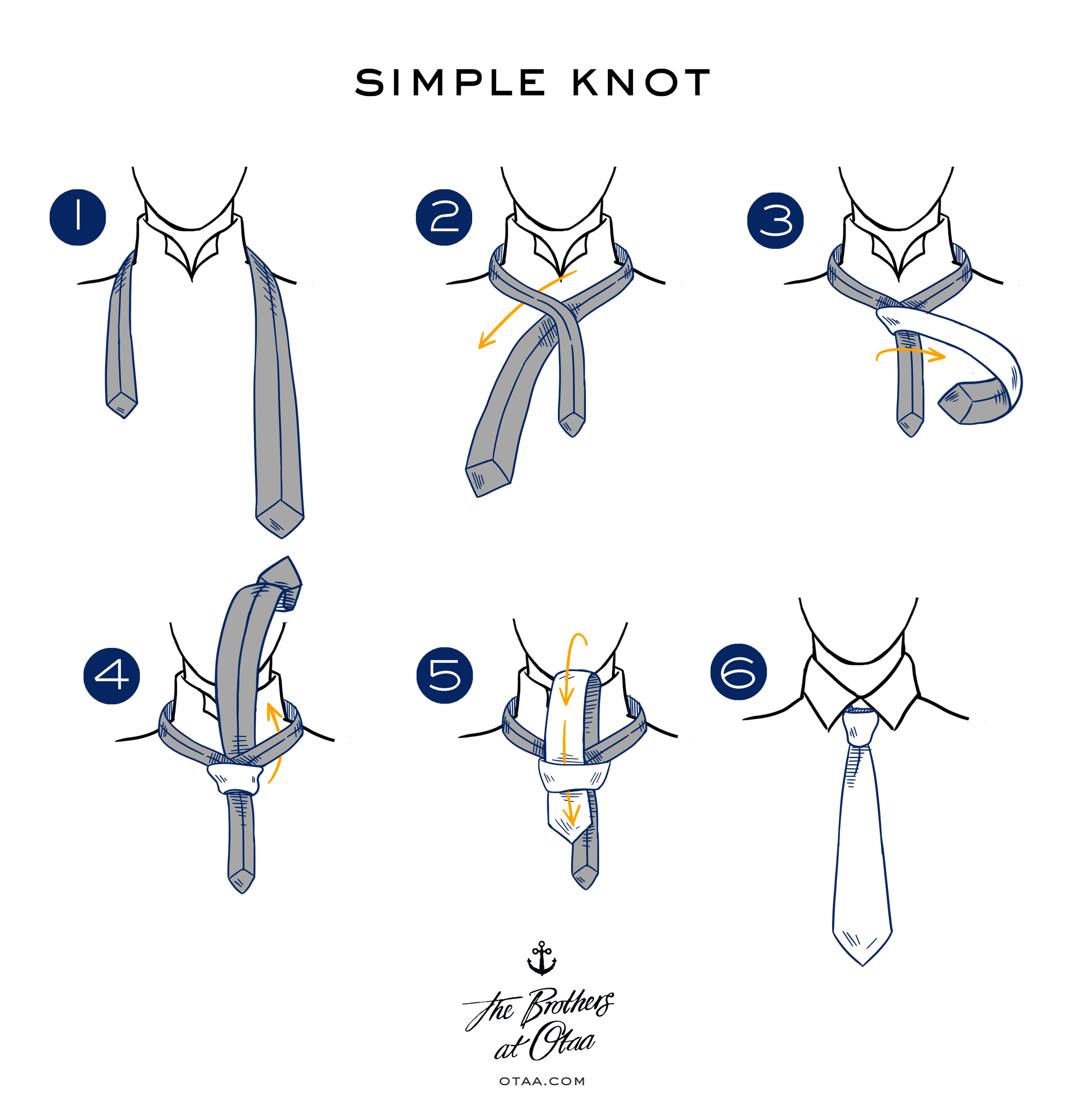 How To Tie a Simple Knot  Tie Knot Tutorial  Learn How to Tie a Tie 