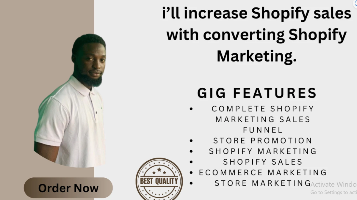 I Will Increase Shopify Sales & Boost Your Shopify Sales Marketing