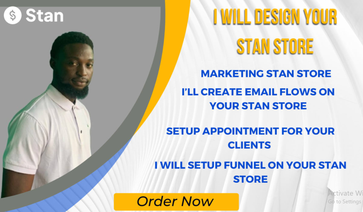 I Will Design Your Stan Store Setup, Appointment and Funnels, Email Flows Integration