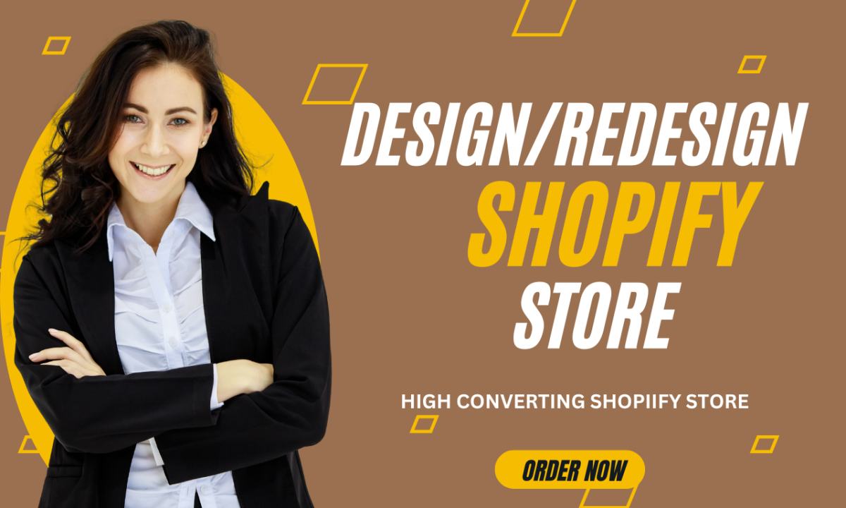 I Will Design Shopify Ecommerce Website, Build Shopify Online Store