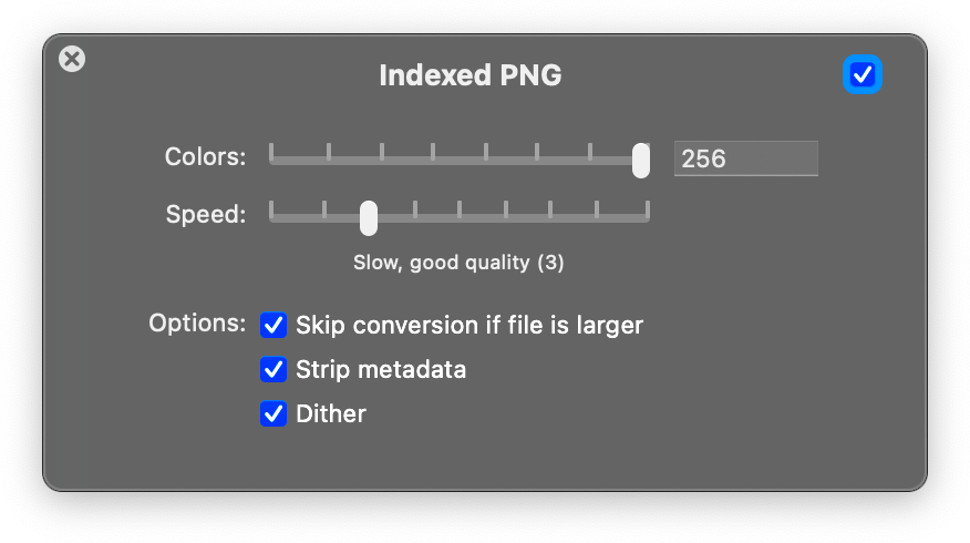 PNG Bit Depth Reduction  RETROBATCH DOCS