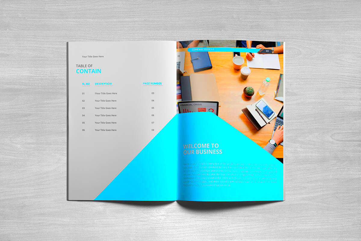 Professional Company Profile Design Behance