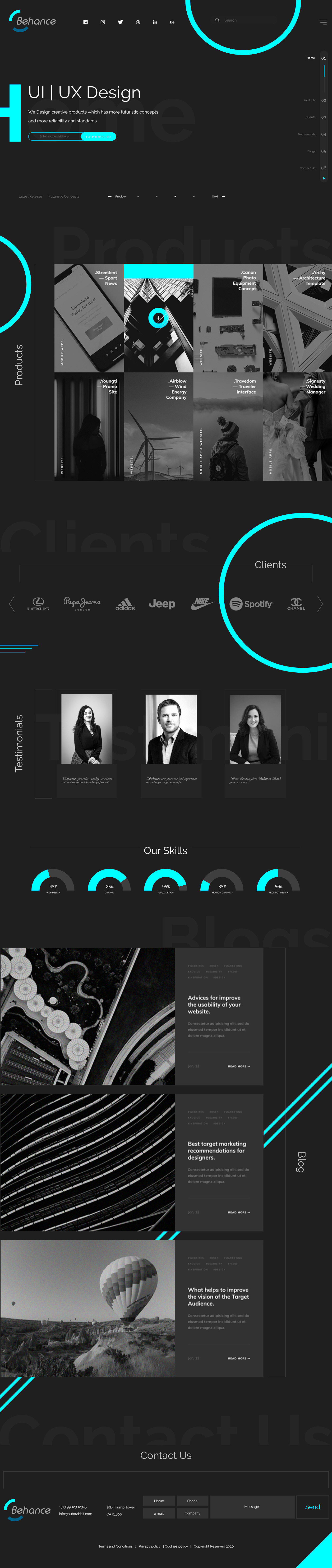 Behance Template on Behance