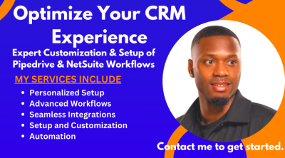 I Will Customize and Setup Pipedrive CRM and NetSuite CRM Workflows and Automation