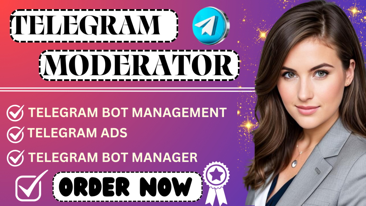 I Will Be Your Telegram and Discord Community Manager and Moderator