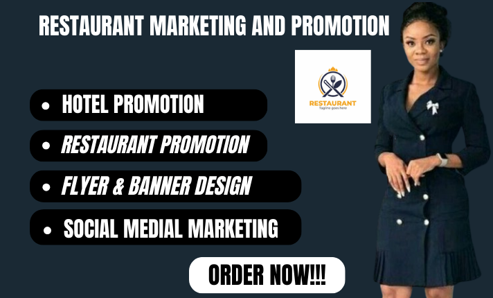 I Will Create Customized Flyers, Banners, and Social Media Marketing for Your Restaurant or Hotel