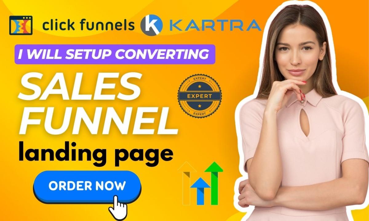 I Will Create GoHighLevel Automations, ClickFunnels Sales Funnels, Kajabi, and Kartra Landing Pages