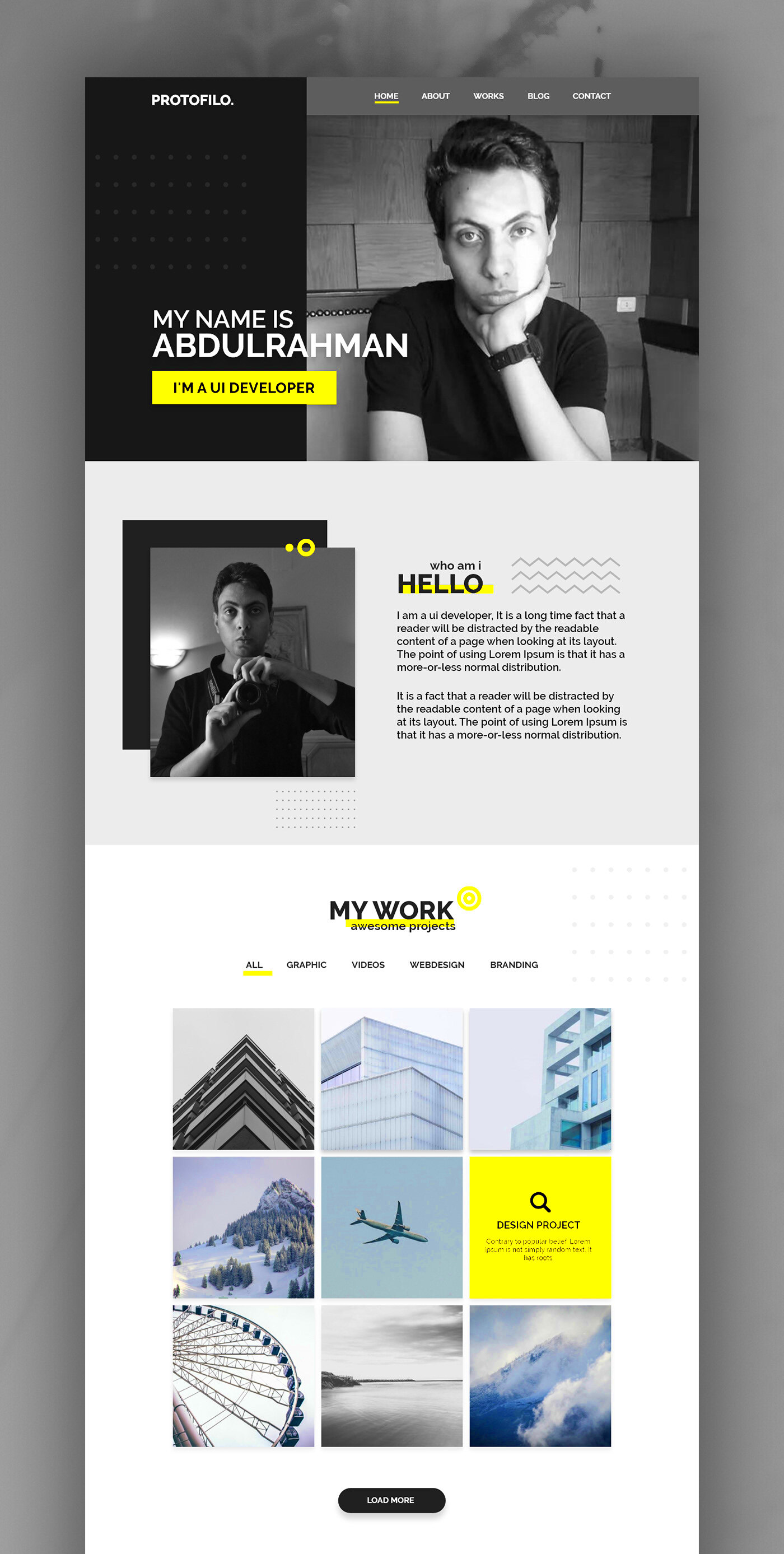 My Portfolio Website UXUI Behance