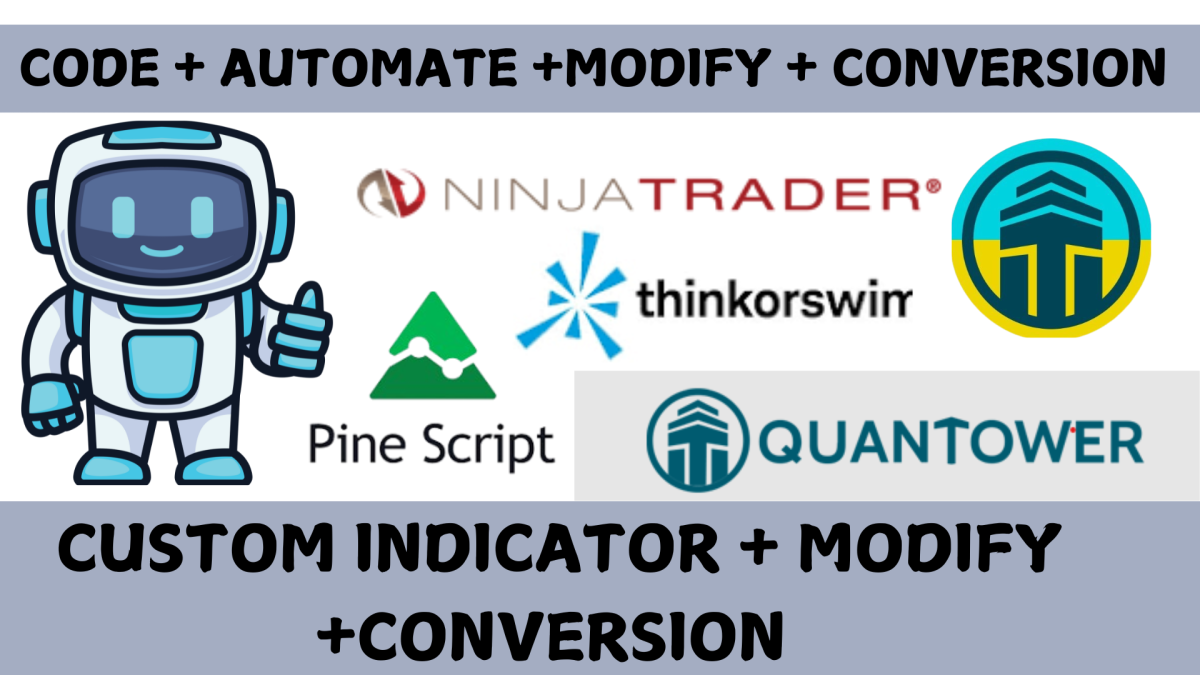 I Will Convert TradingView PineScript to NinjaTrader, cTrader, Quantower, ThinkOrSwim