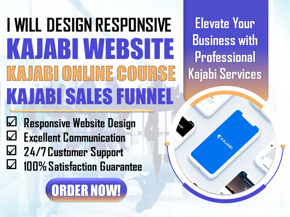 I Will Design a Kajabi Website, Online Course, Migrate Courses, and Create Landing Pages