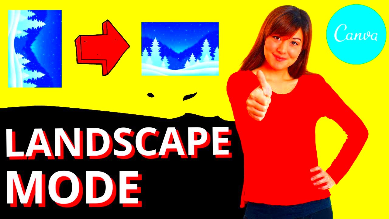 How to Change To Landscape Mode in Canva  YouTube