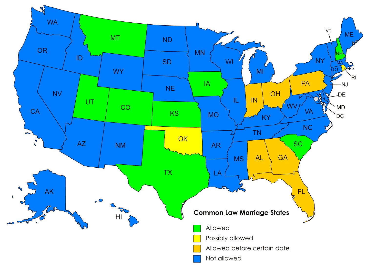 What States Have Common Law Marriage Rijals Blog