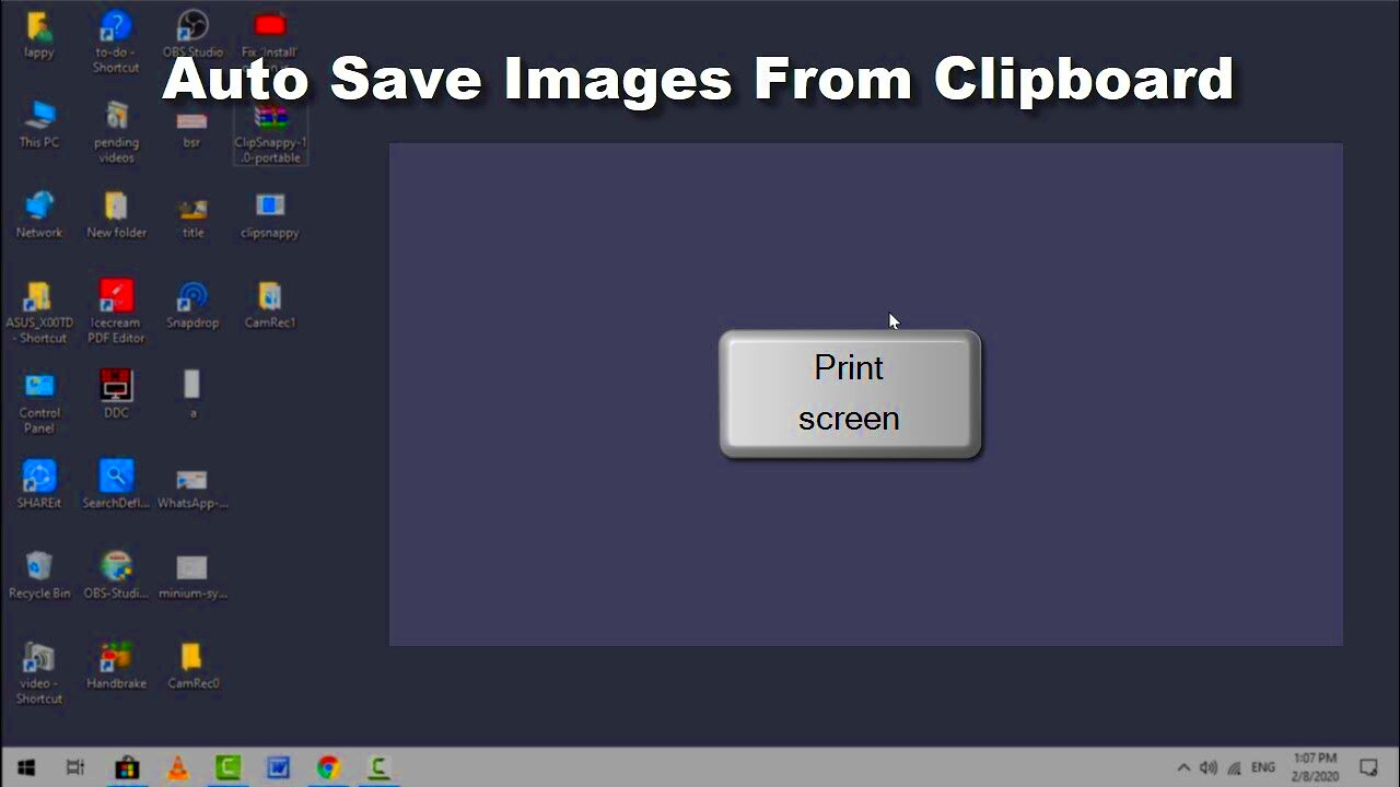 How to Automatically Save Screenshot Images from the Clipboard on 