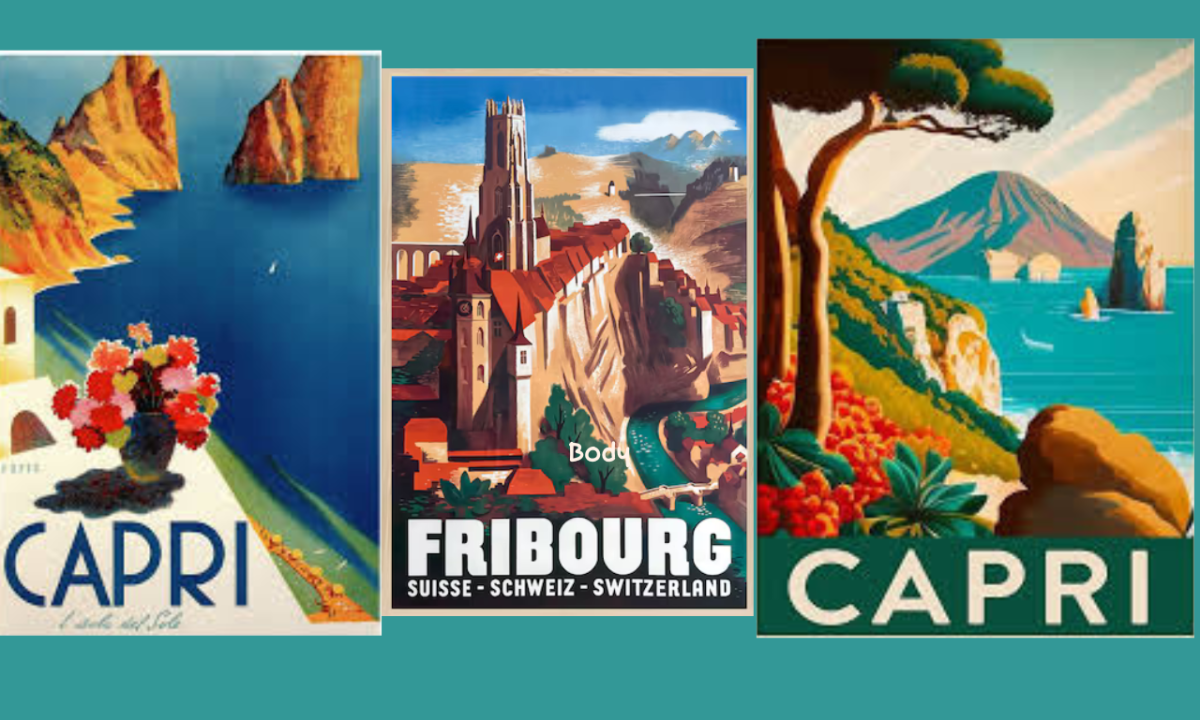 Create Retro Vintage Poster Travel Wall Art Deco Design Film Movie Poster