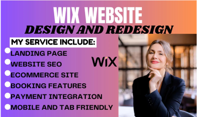 I Will Design and Redesign Your Wix Website for Optimal SEO and Development