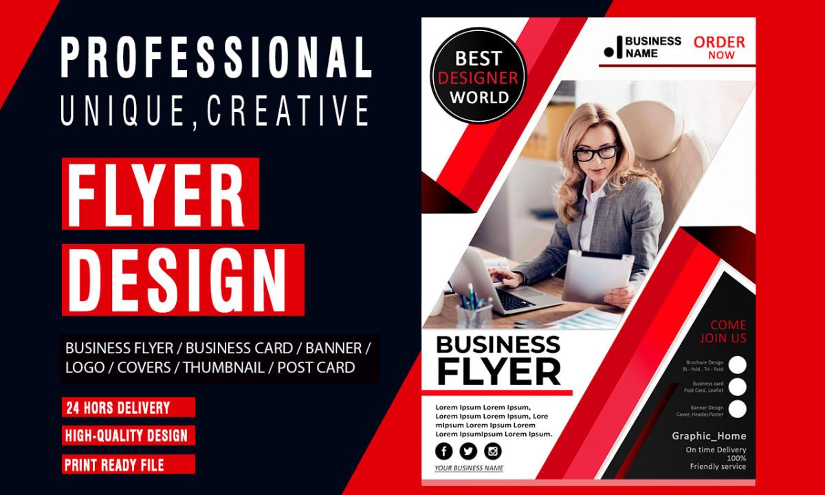 I Will Create Professional Flyer, Poster, Banner, and Brochure Designs