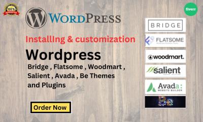 I Will Install Bridge, Flatsome, WoodMart, Salient, Avada, BeTheme