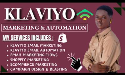 I Will Setup Klaviyo Flows, Email Marketing for Shopify and GoDaddy Websites