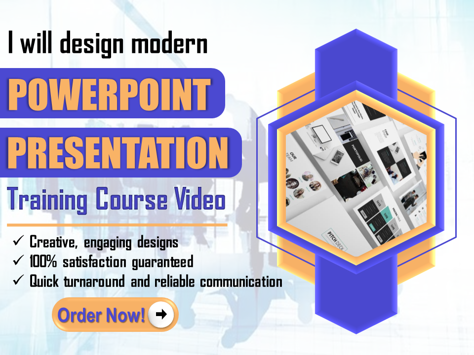 I Will Design PowerPoint Presentations, Training Course Videos, Google Slides, and Pitch Decks