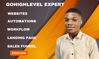 I Will Create a GoHighLevel Website and Landing Page with GHL Workflow and Sales Funnel