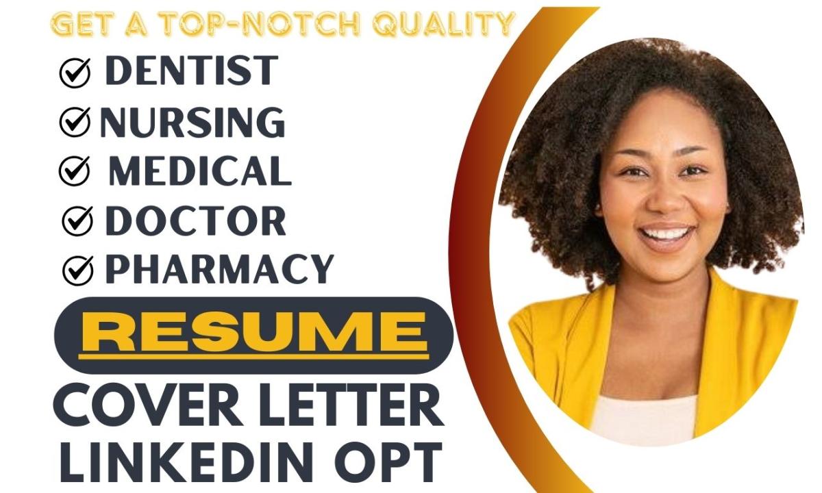 I Will Craft Healthcare, Nursing, Pharmacist, Dentist, Physician, Medical Resumes