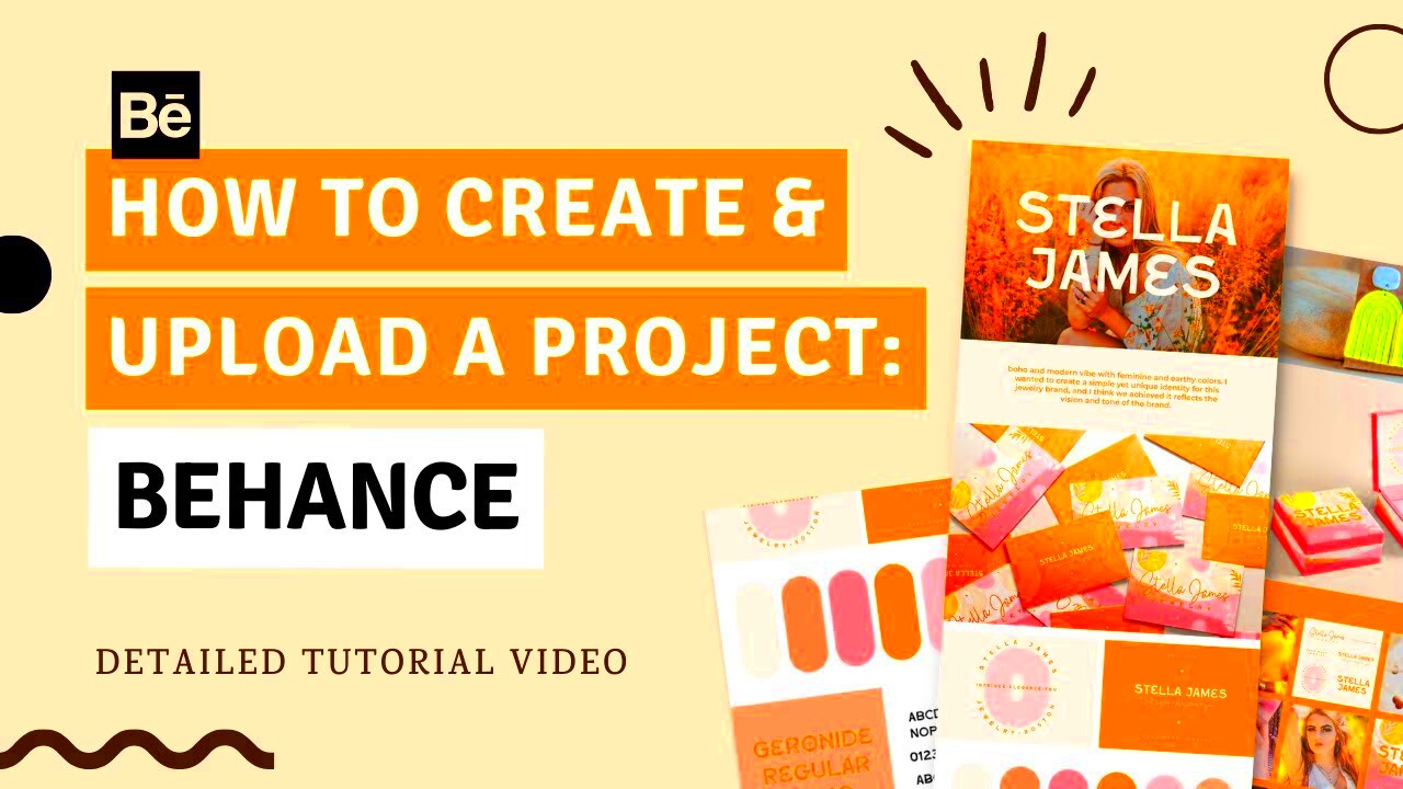 HOW TO CREATE UPLOAD A PROJECT ON BEHANCE Easy Effortless YouTube