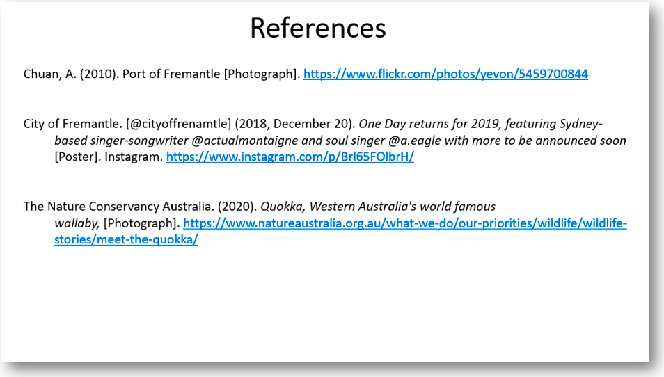 Figures images tables APA Referencing 7th Edition University 