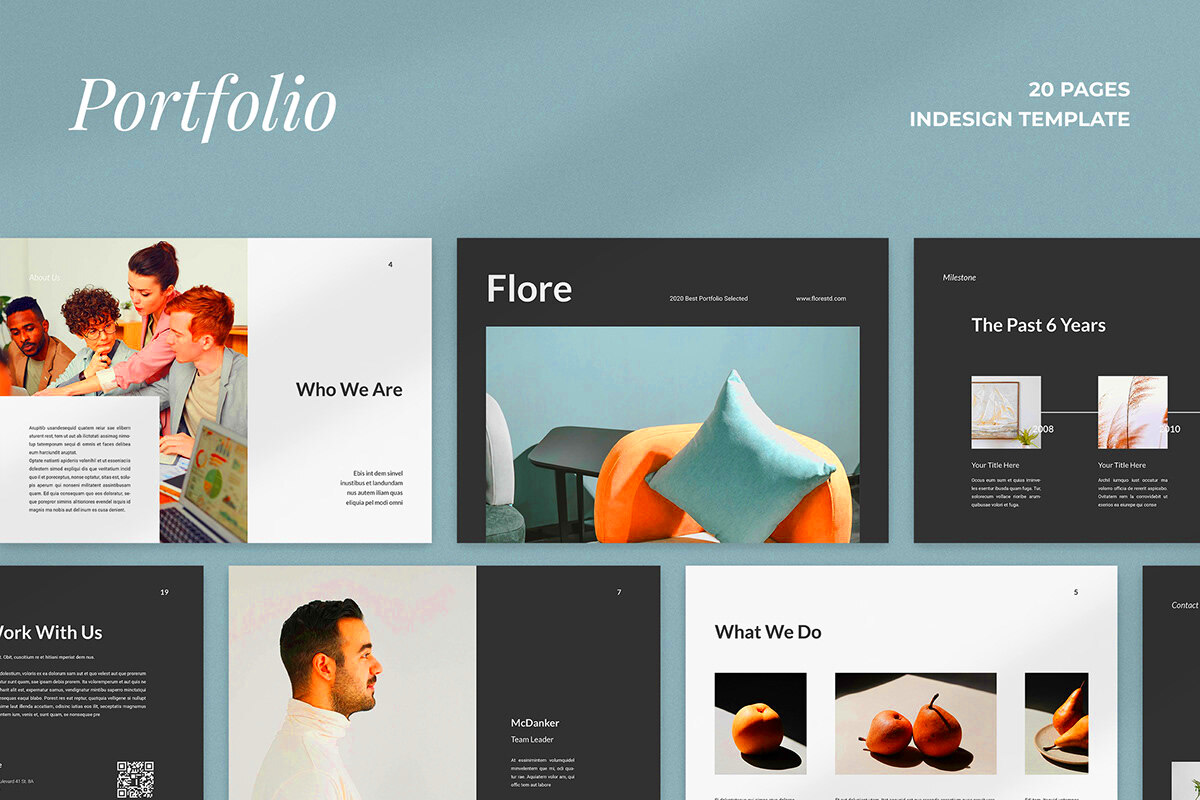 Flore Portfolio Template Behance