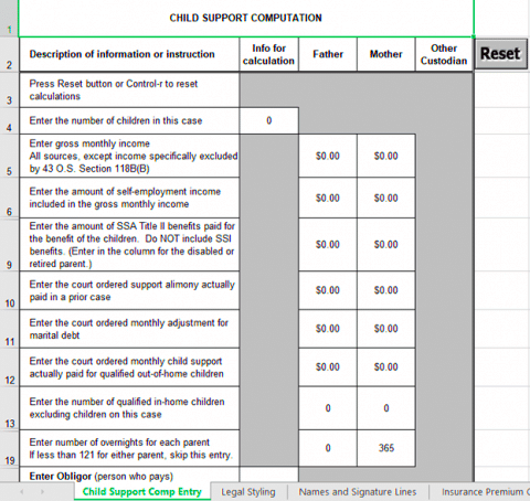 Oklahoma Child Support Laws Recording Law