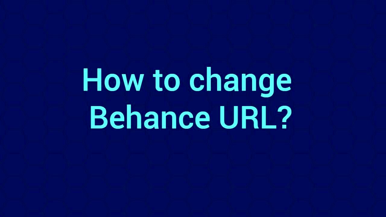 How to change Behance URL YouTube