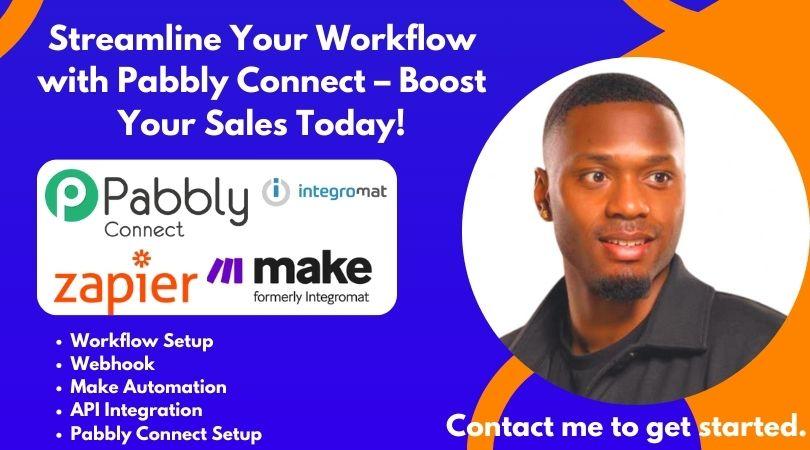 I Will Setup Pabbly Connect Workflows and Integrate Com Integromat CRM