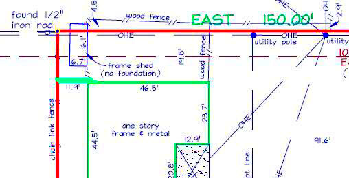 Property Line Encroachments Land Surveying USA Land Surveyor