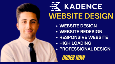 I Will Design and Redesign Your WordPress Website Using Kadence Blocks, Gutenberg Blocks, and Amelia