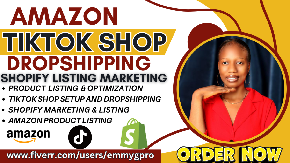 I Will Boost Your Dropshipping Sales with Amazon TikTok Shop and Shopify Listing Marketing