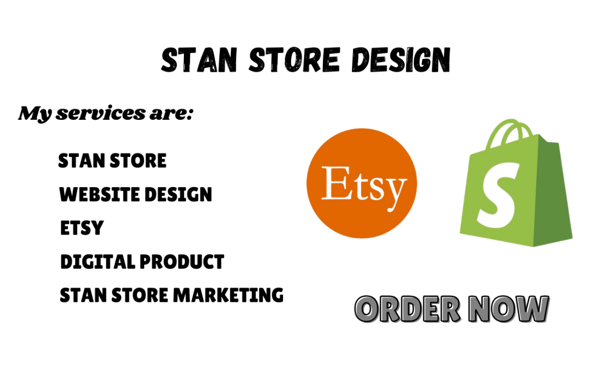 I Will Create a Stan Store for Automation, Marketing, ManyChat, Etsy, and Design