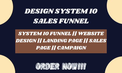 I Will Build a System IO Sales Funnel, Website Design, Landing Page, and Sales Page
