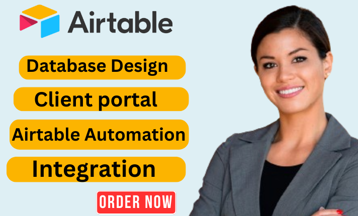 I Will Be Your Airtable Expert, Design Airtable Automation, and Airtable Database