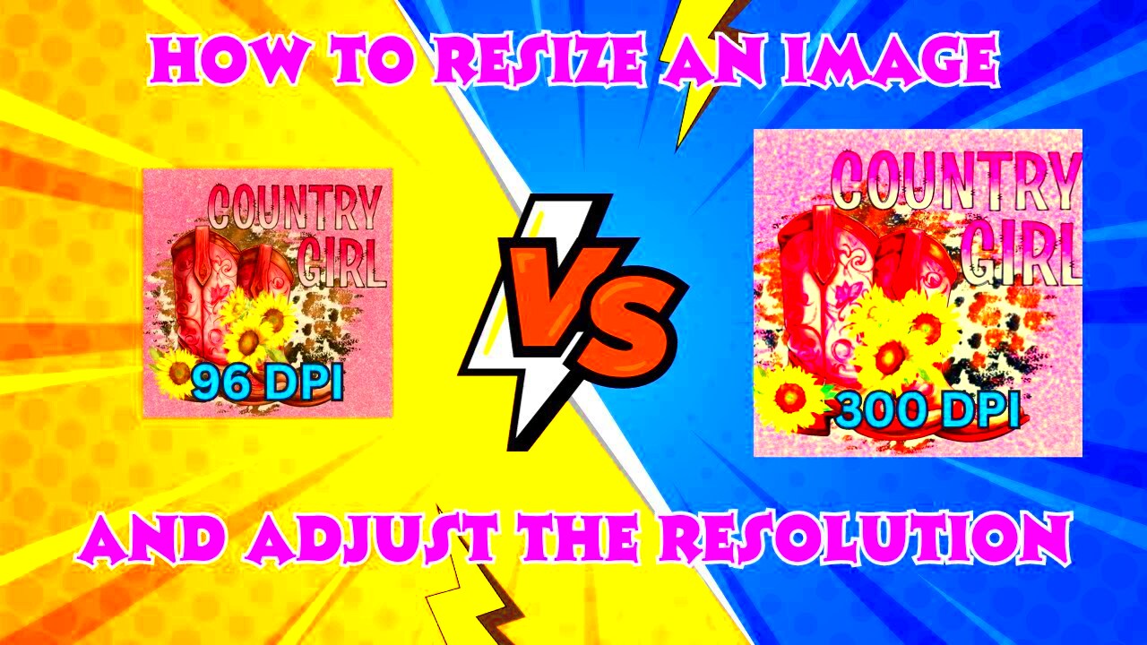 Learn How to Resize a Sublimation Image and Adjust the Resolution  YouTube