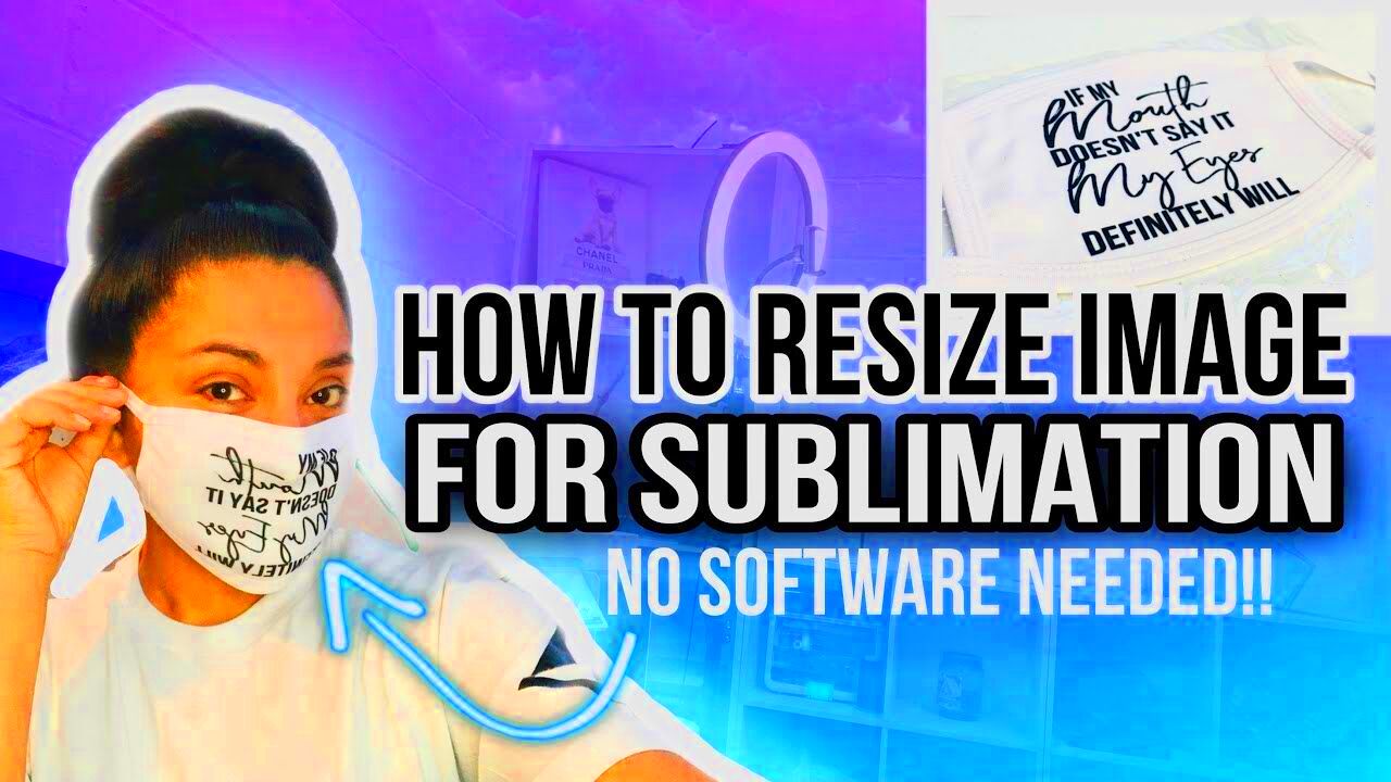 HOW TO RESIZE IMAGE FOR SUBLIMATION  NO SOFTWARE OR PROFILE NEEDED 