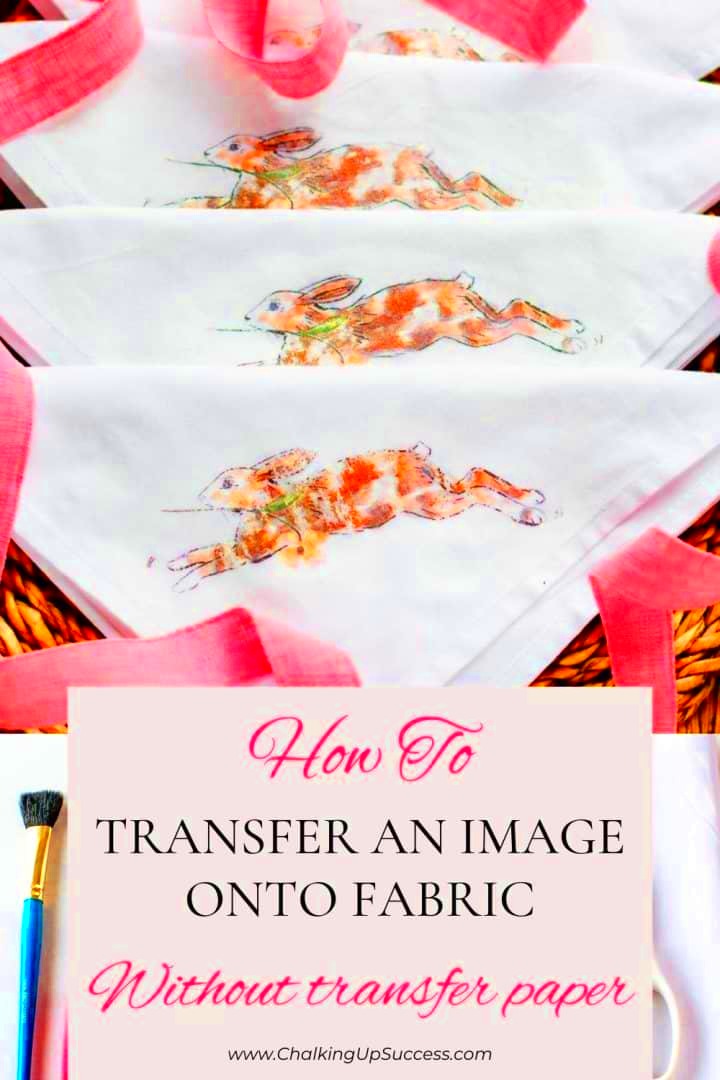 How to transfer an image onto fabric without transfer paper