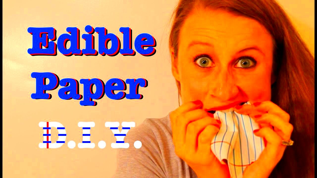 How To Make Edible Paper  YouTube