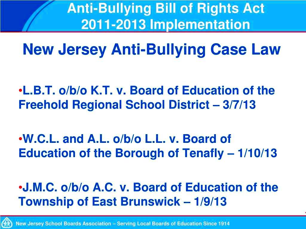 PPT Bullying Of and By the Student with Special Needs New Jersey s 